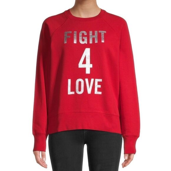 -Zadig and Voltaire Fight For Love Sweatshirt NWT XS - Picture 1 of 10